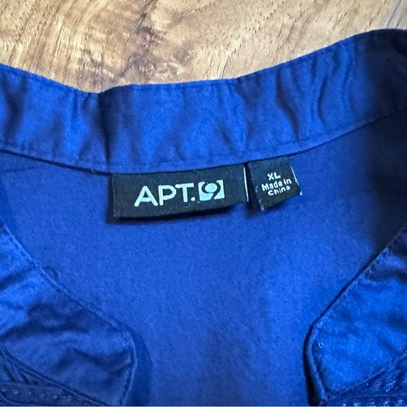 Apt. 9 Navy Sleeveless Blouse Size XL - Picture 5 of 9